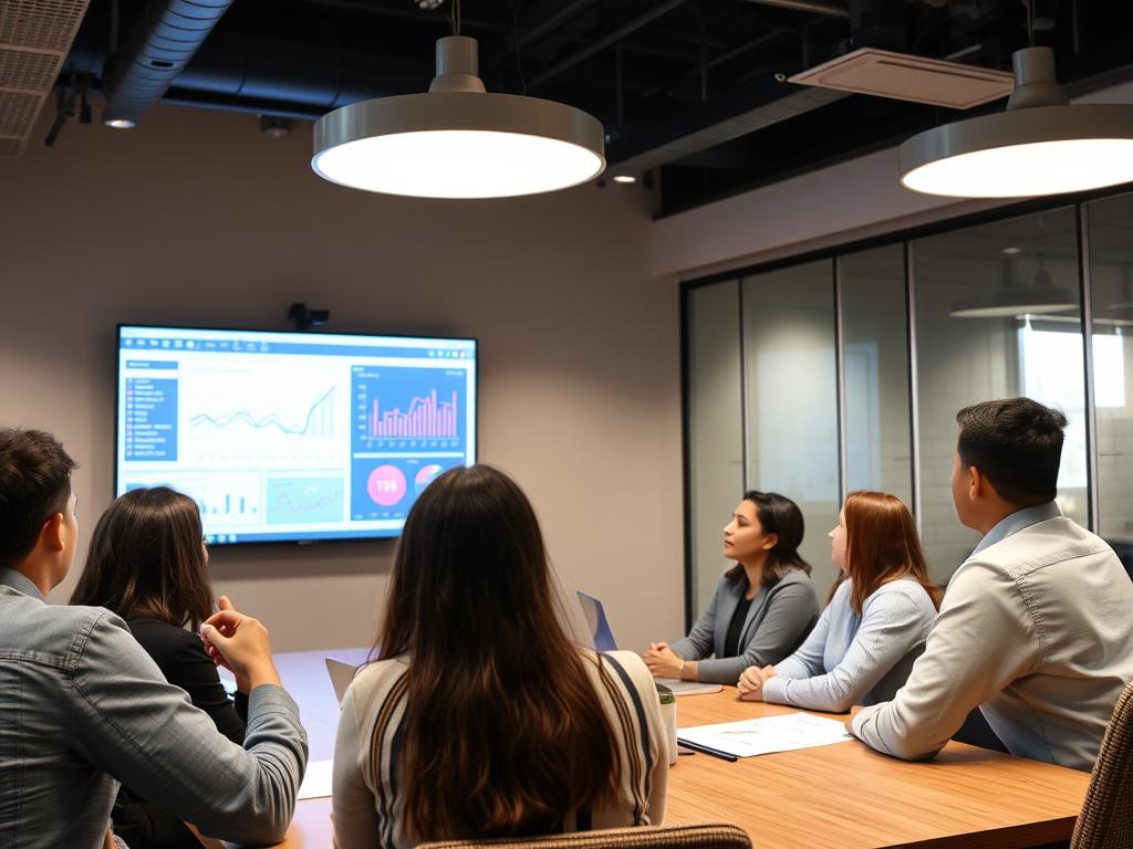 AI & ML Jobs in India professional presenting to team
