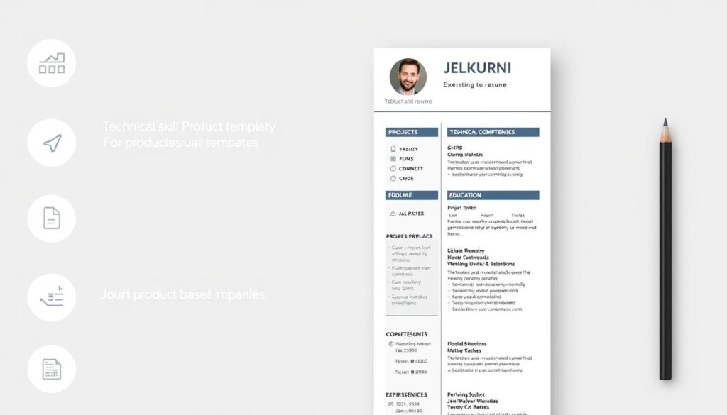 Professional resume template optimized for product company applications Professional resume template optimized for product company applications