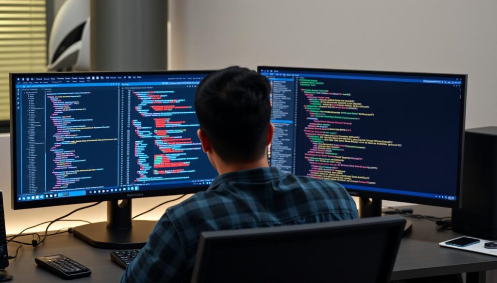 Full-Stack Python Developer working on web application development