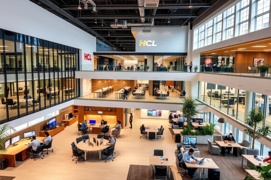HCL Technologies campus in India with recreational facilities