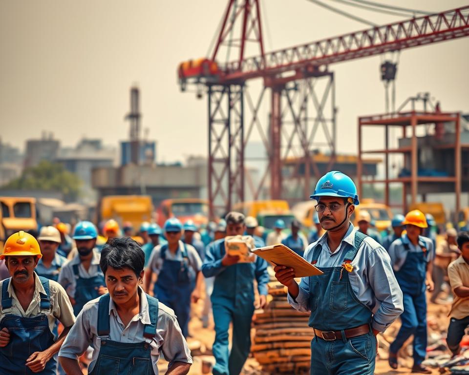 blue-collar employment India