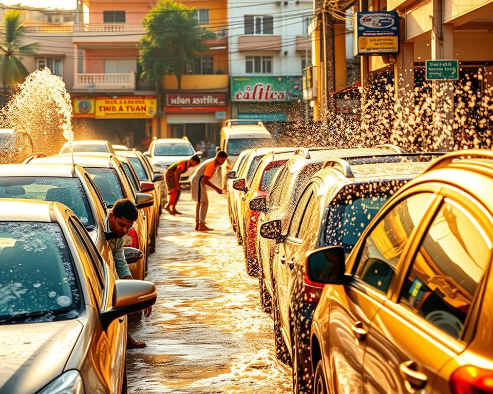 car washing industry India
