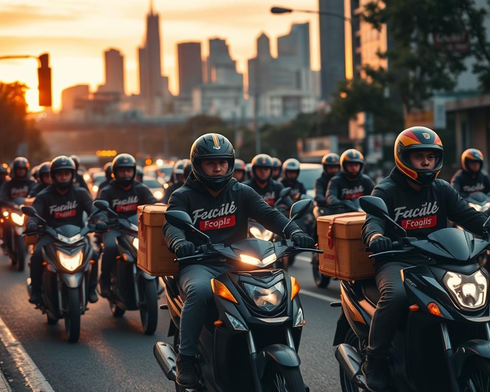 food delivery riders