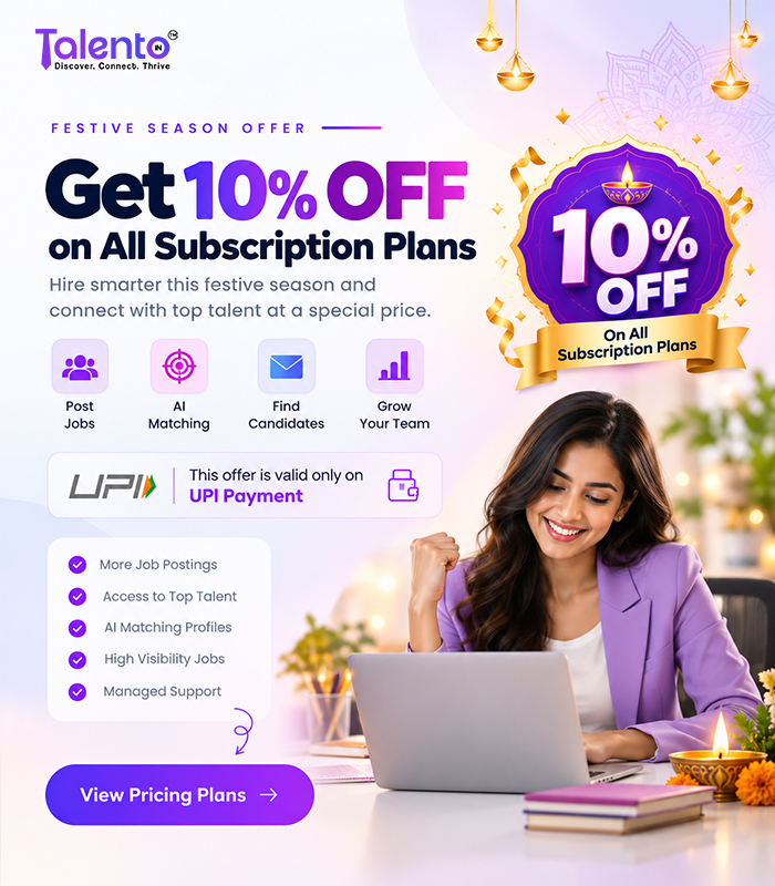 Festive Season Offer - Get 10% OFF on All Subscription Plans